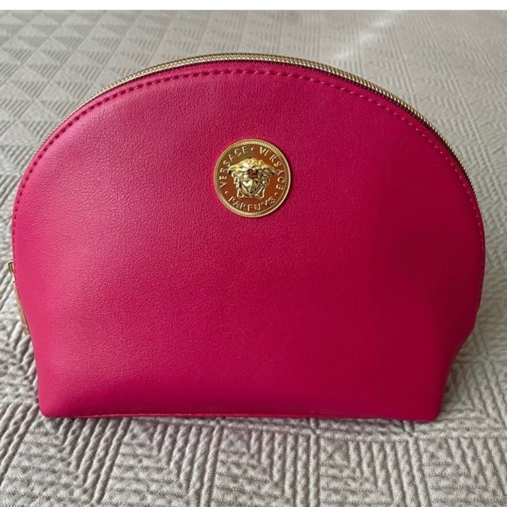 Authentic Versace Women's Pink Cosmetic Bag